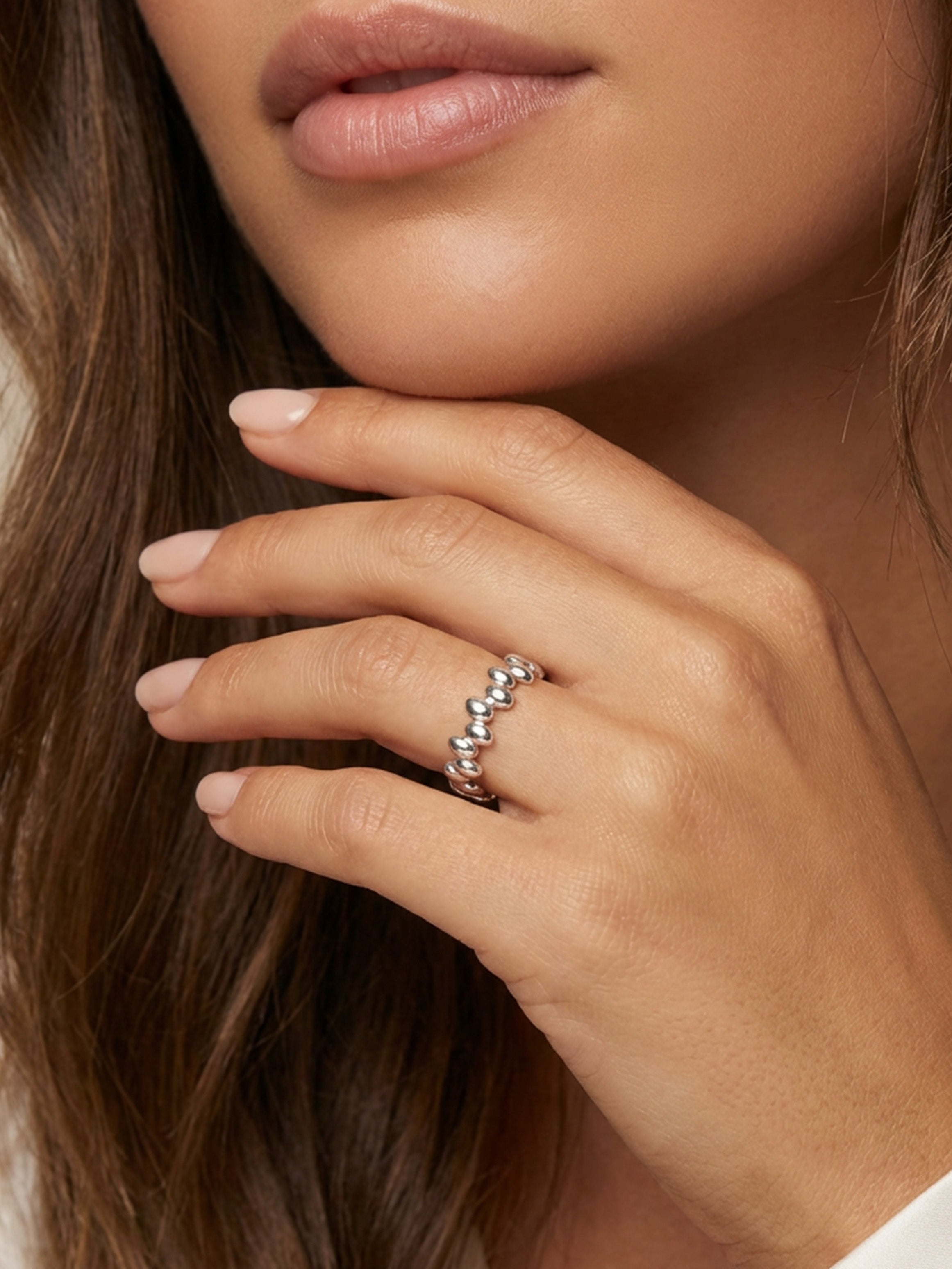 Adjustable Beaded Ring