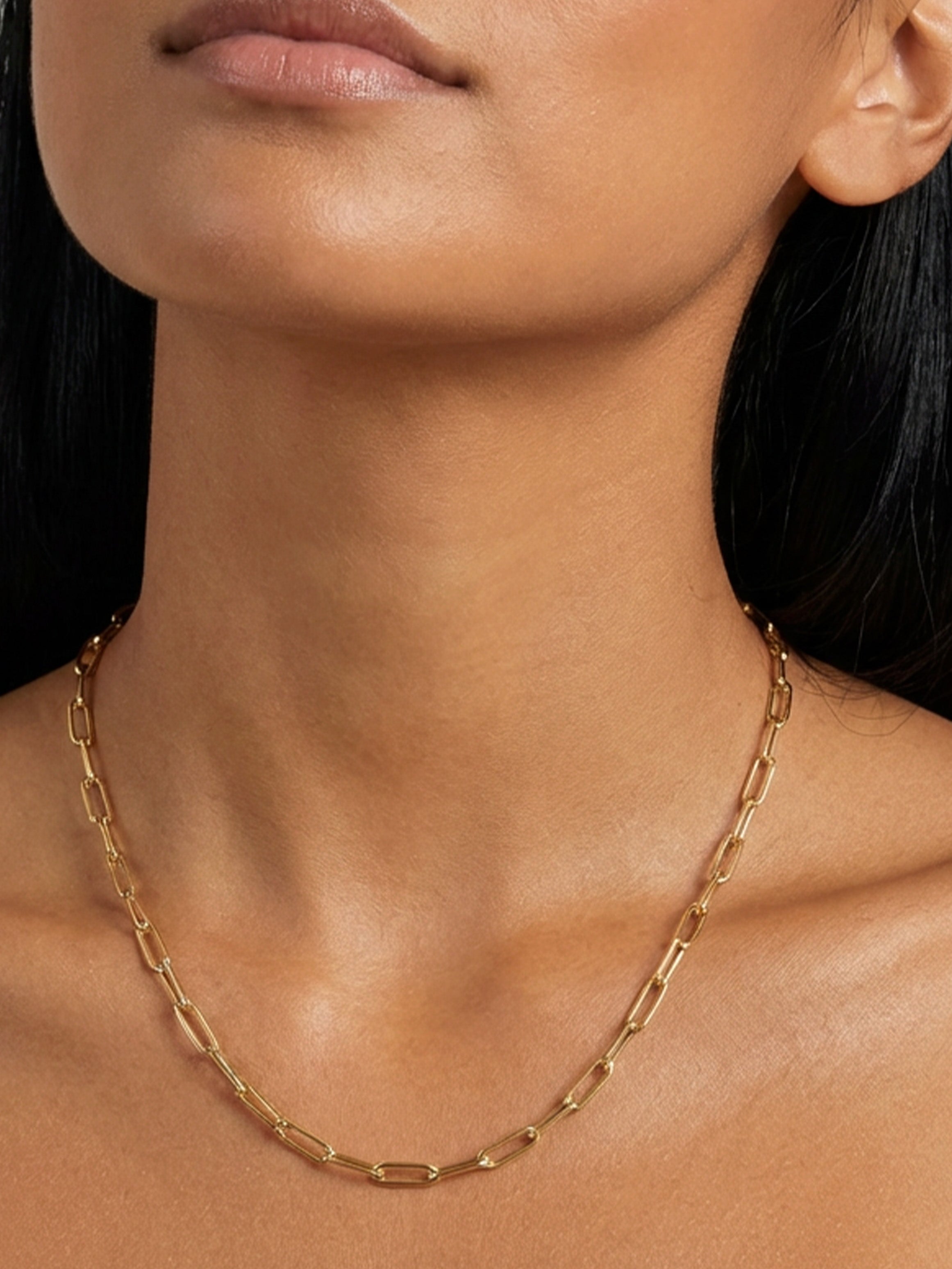 Collier à breloques - Chaîne à maillons de 4 mm