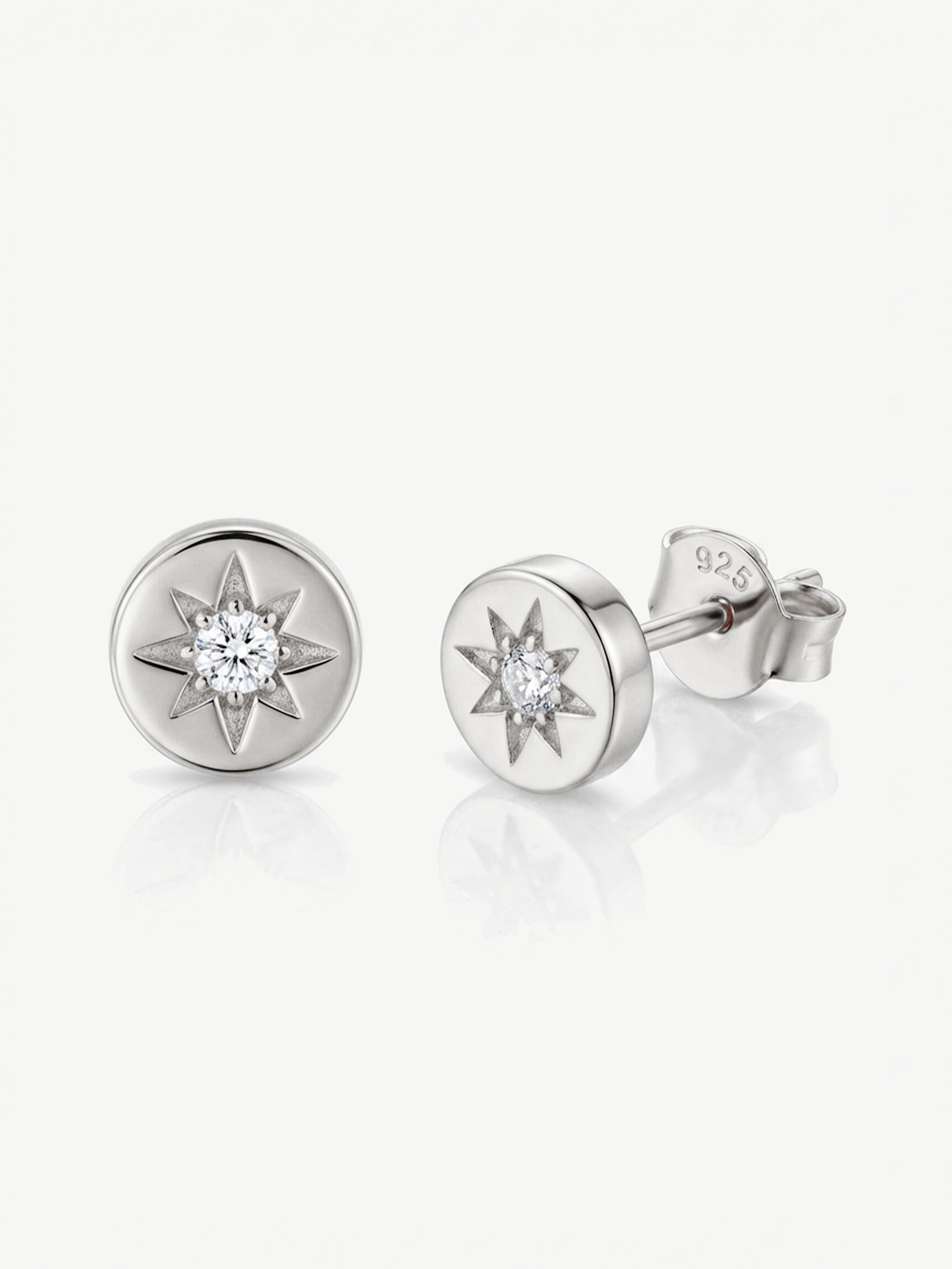 Star Coin Stud Earrings