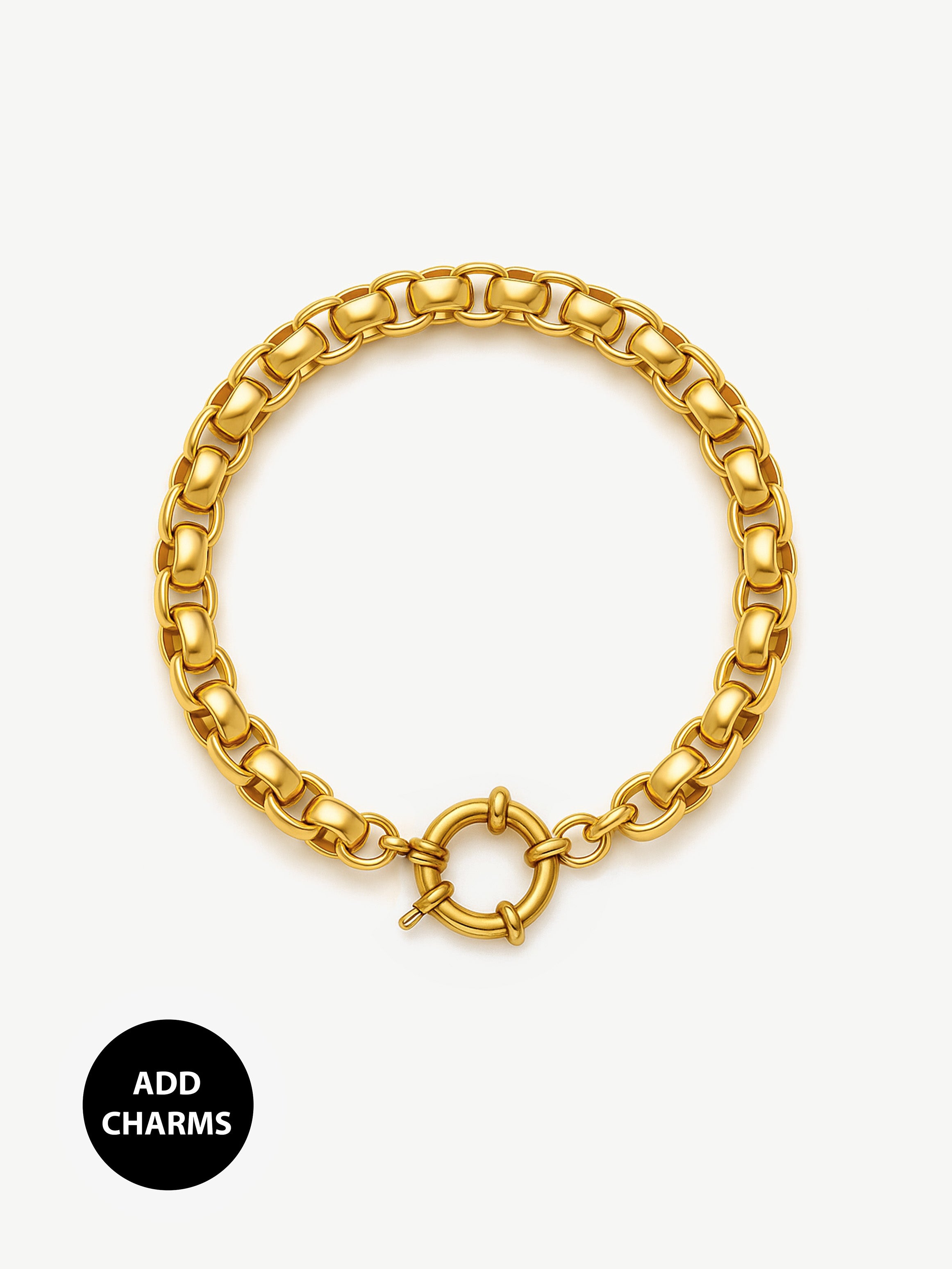 Bracelet chaîne Belcher pour breloques