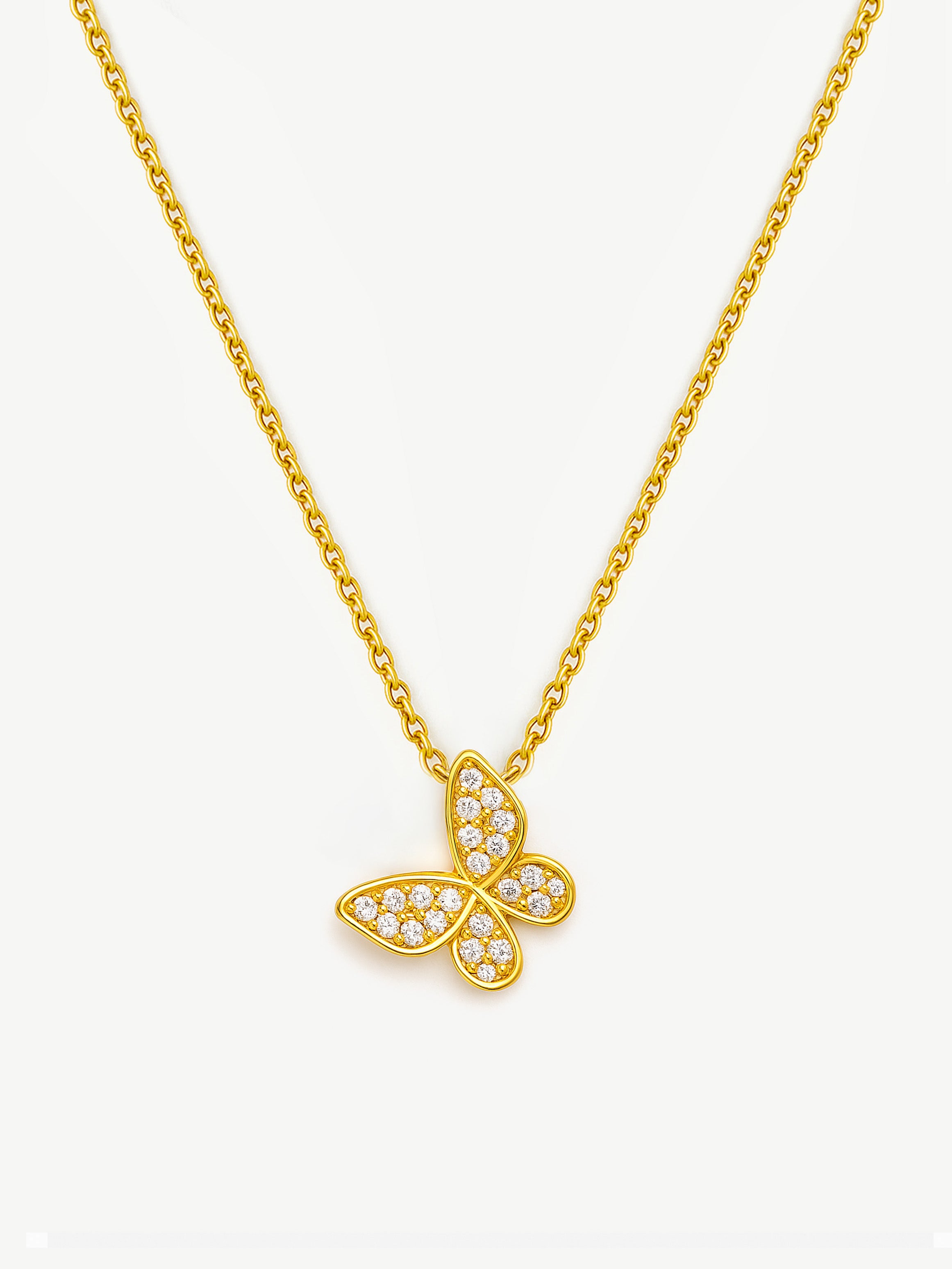 Collier papillon délicat