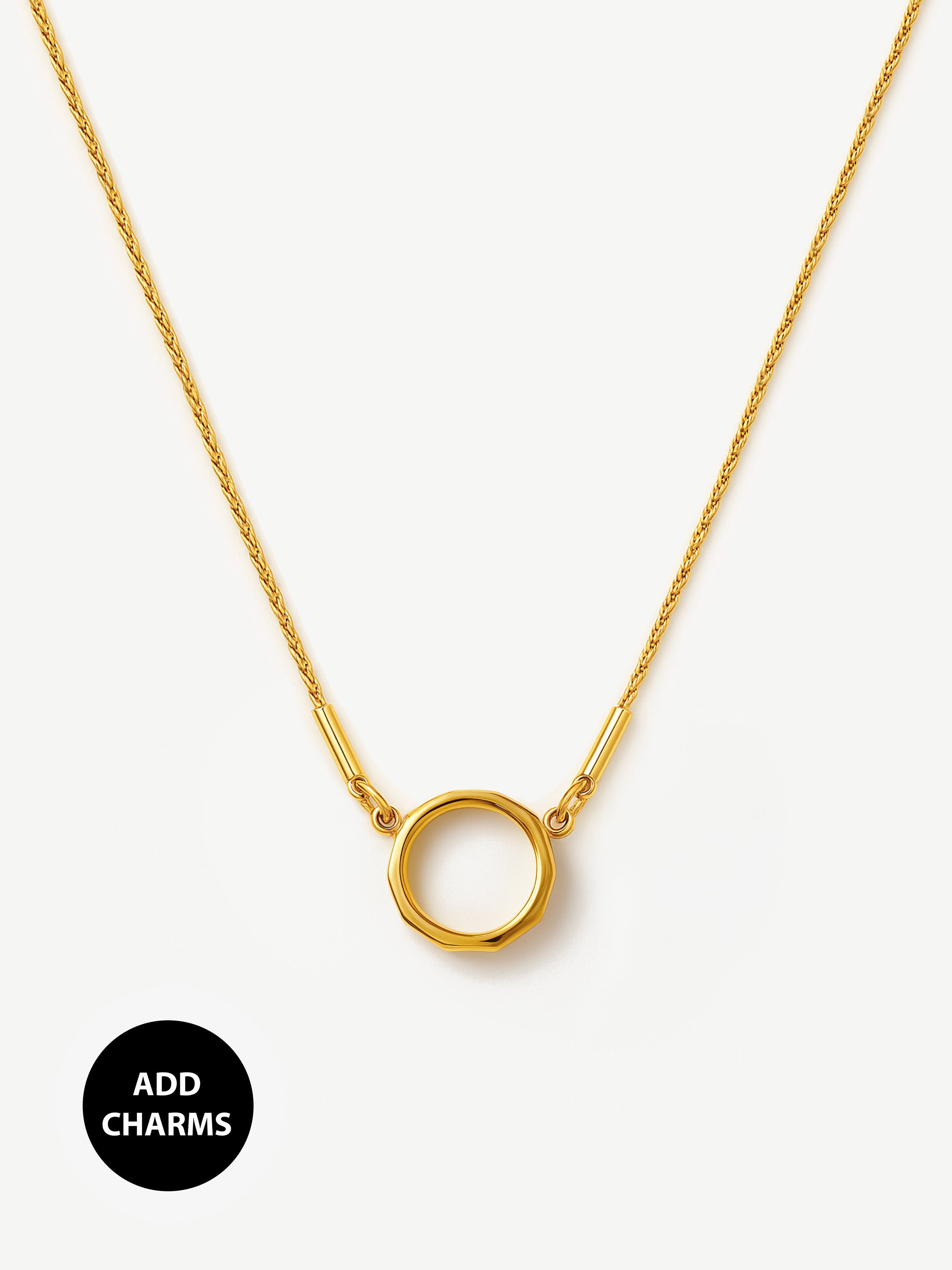 Fine Chain Necklace For Charms (O Clasp)