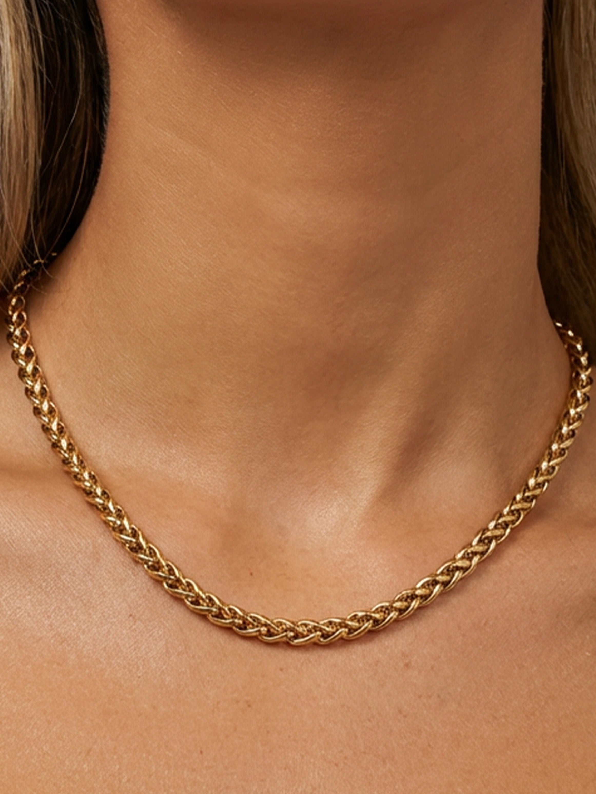 Chunky Twisted Chain Necklace