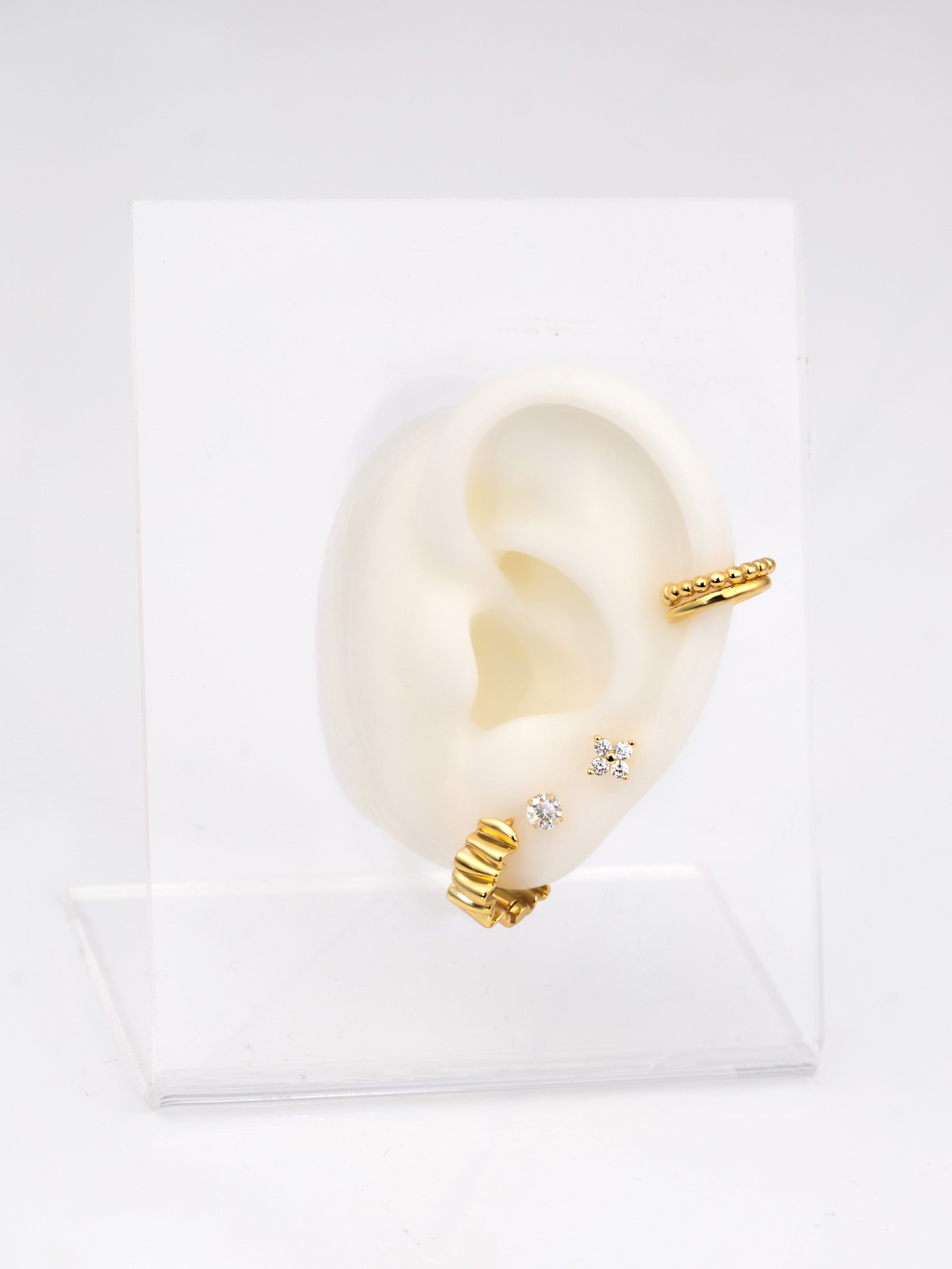 Tiny Hydrangea Stud Earrings