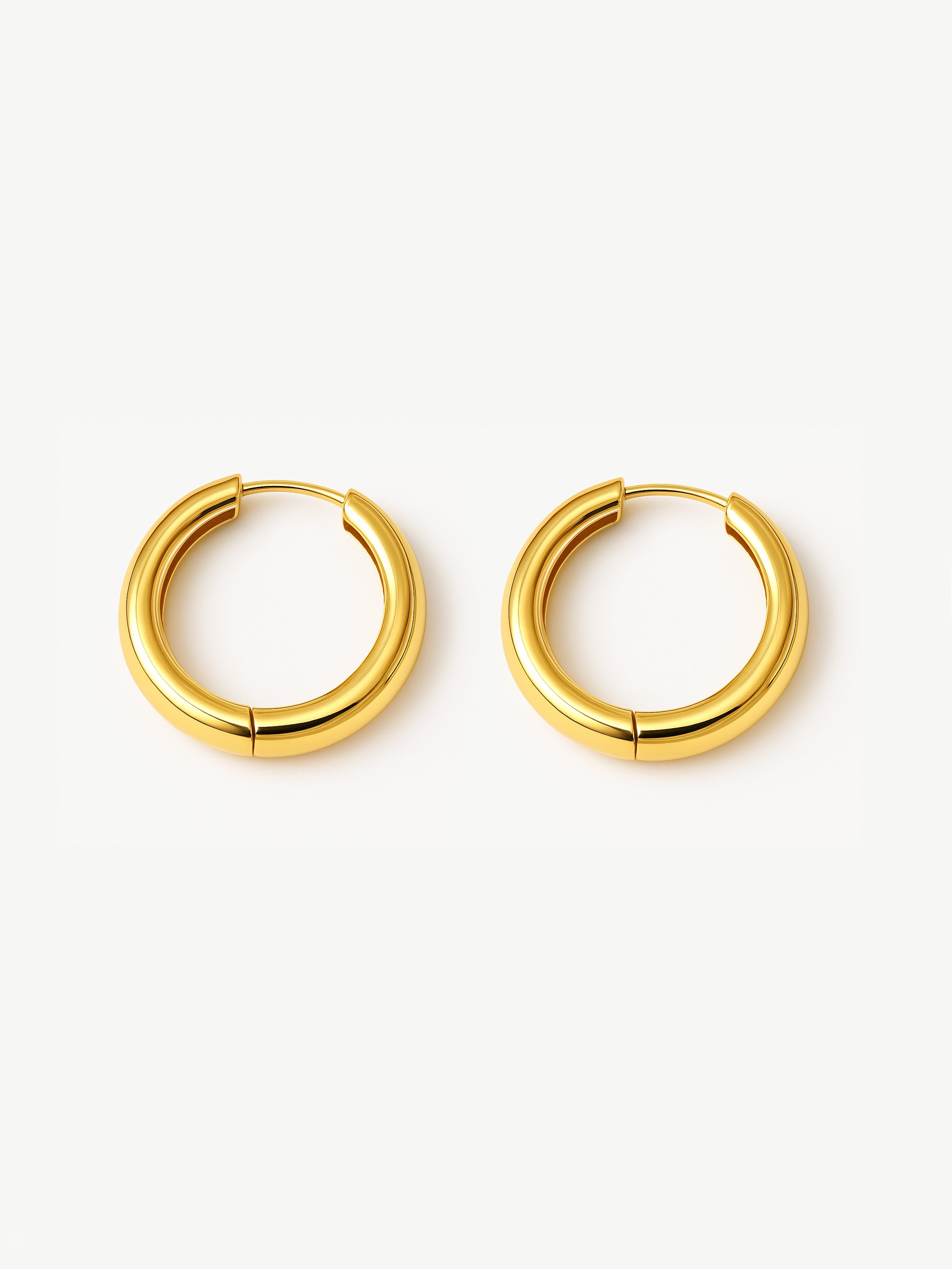 Solid Hoop Earrings For Charms - 1.4cm