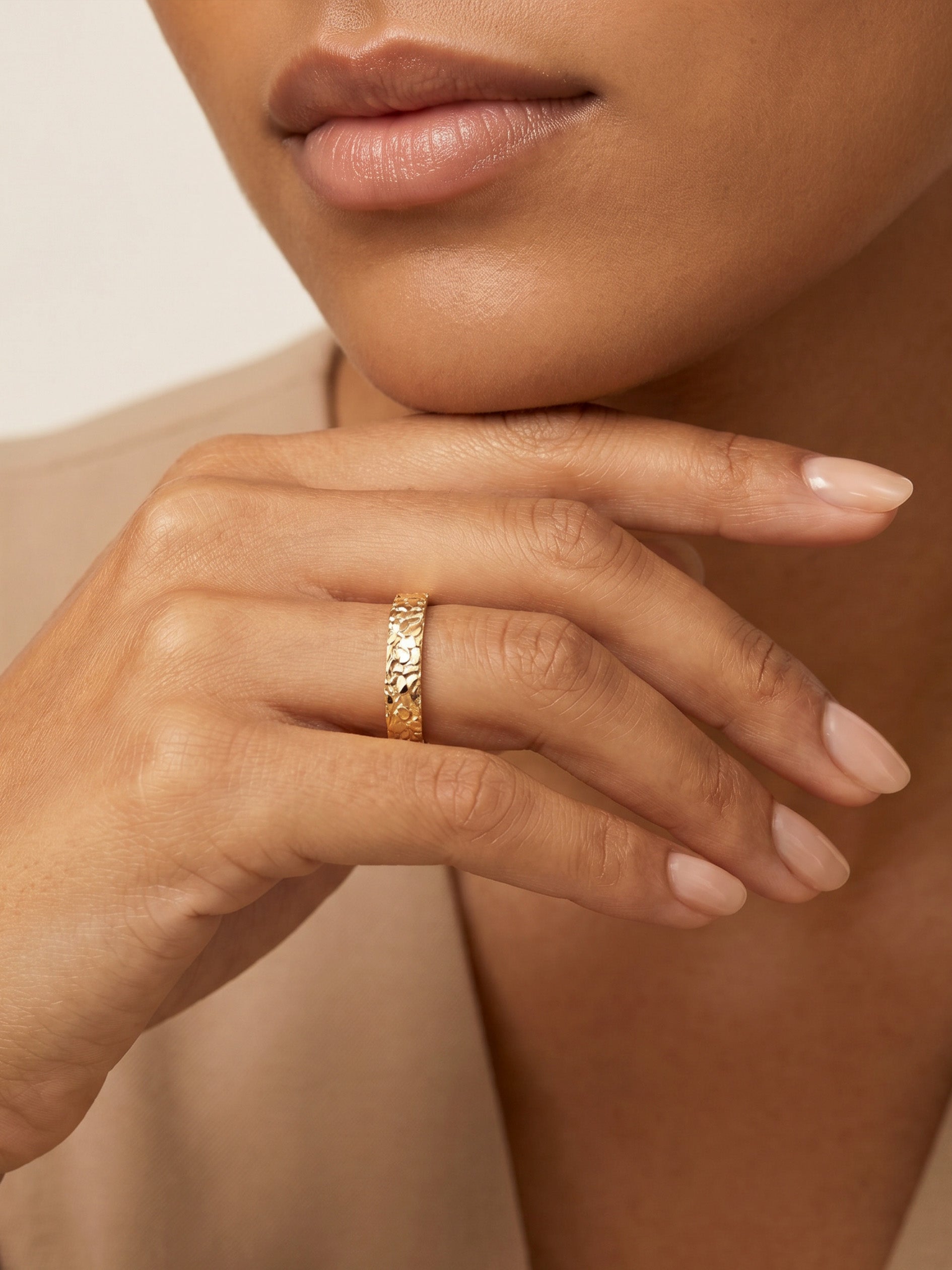 Textured Band Ring