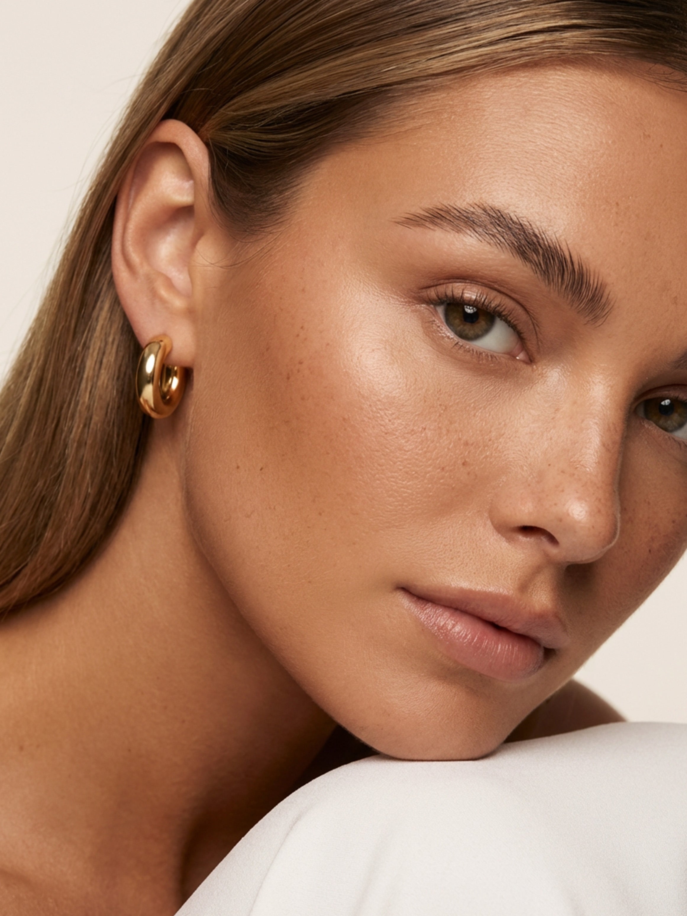 Chunky Small Hoop Earrings