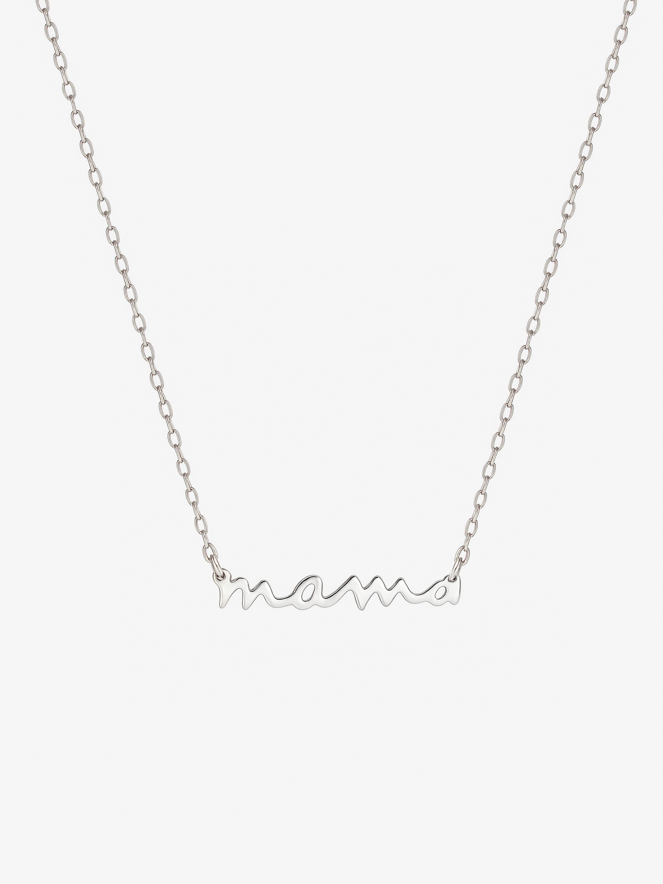 Collier en or avec inscription « Mama »