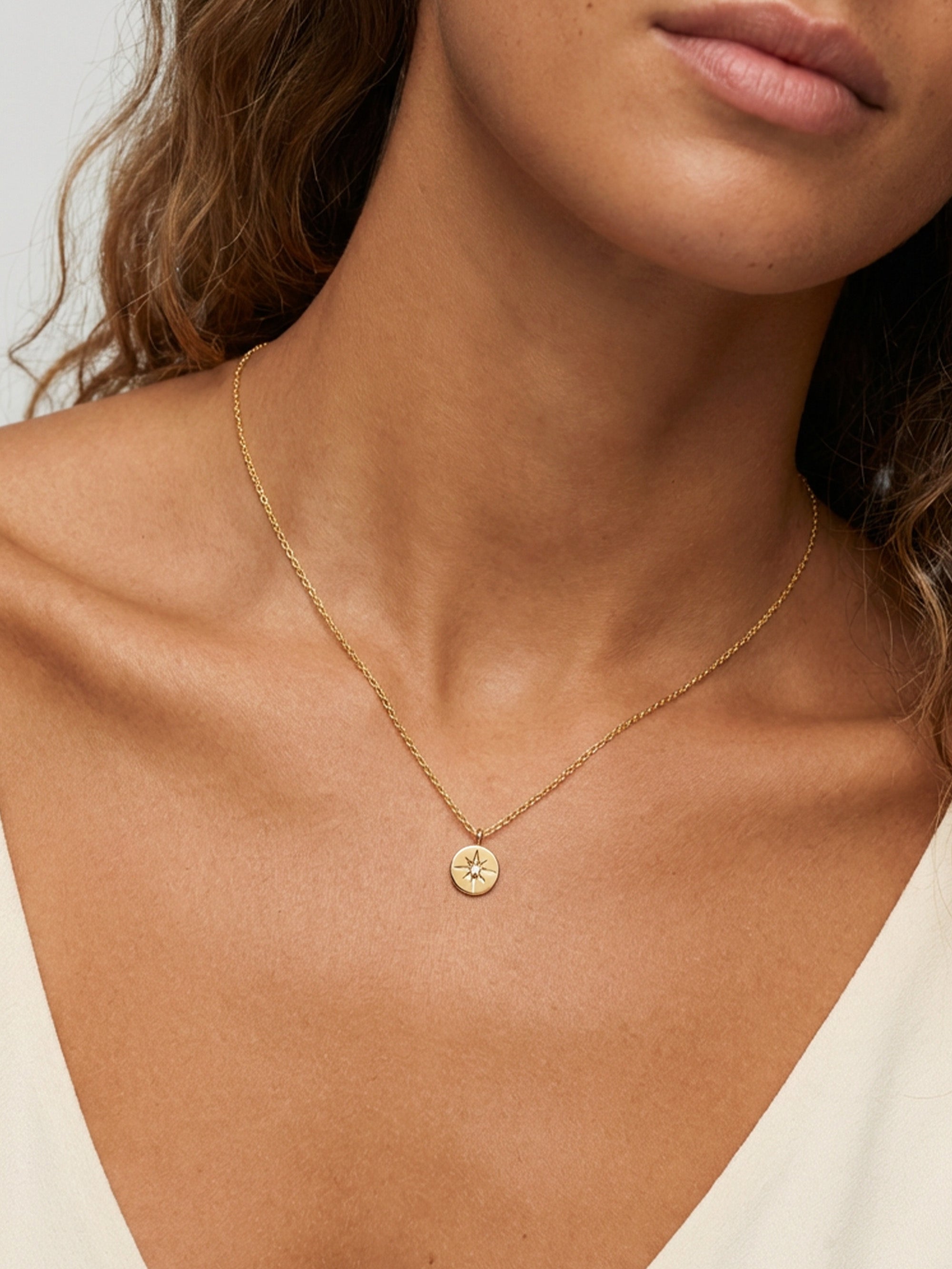 Tiny Star Coin Necklace