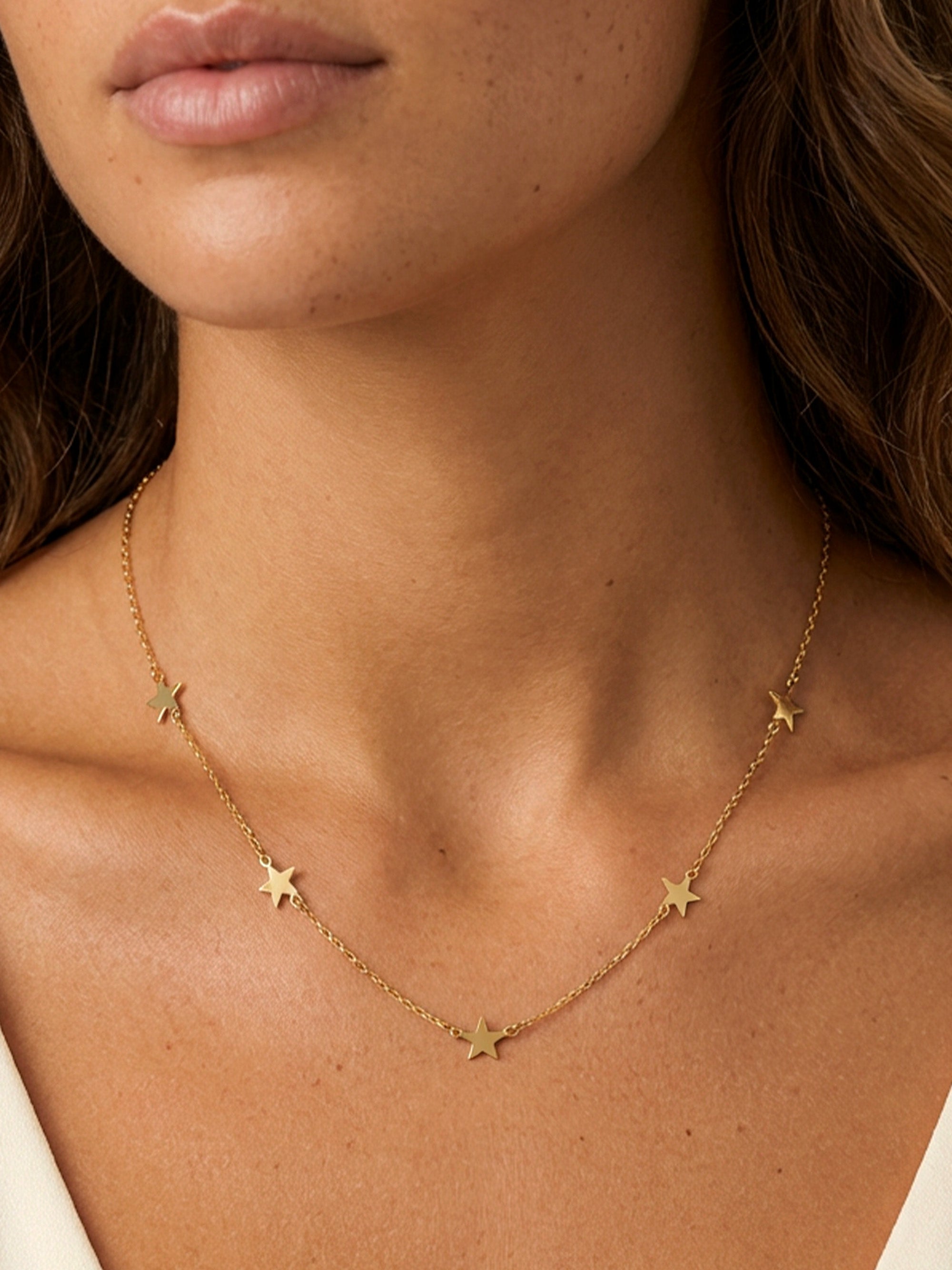 Solid Star Charm Necklace