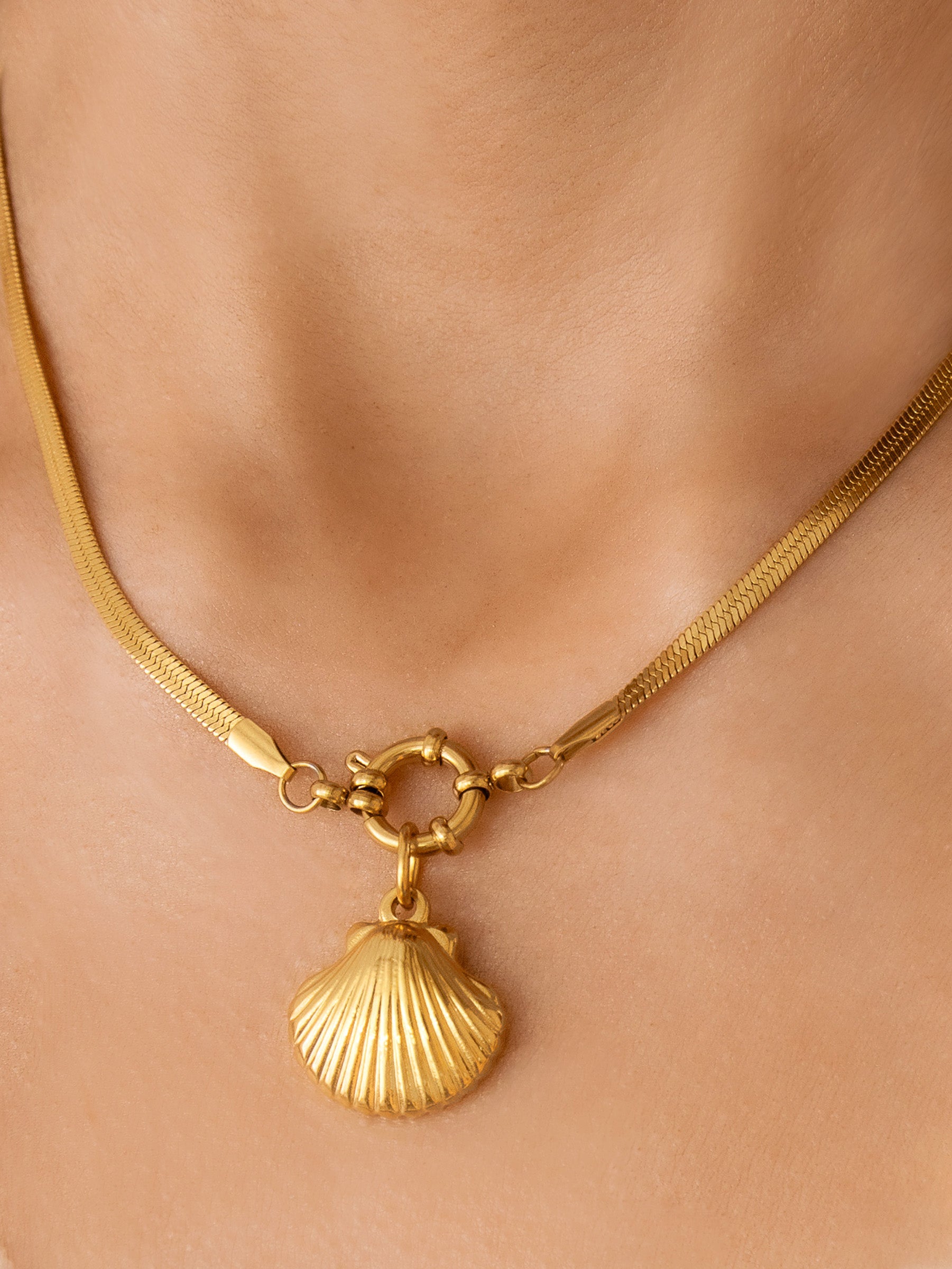 Collier ras du cou à chevrons pour breloques - 40 cm