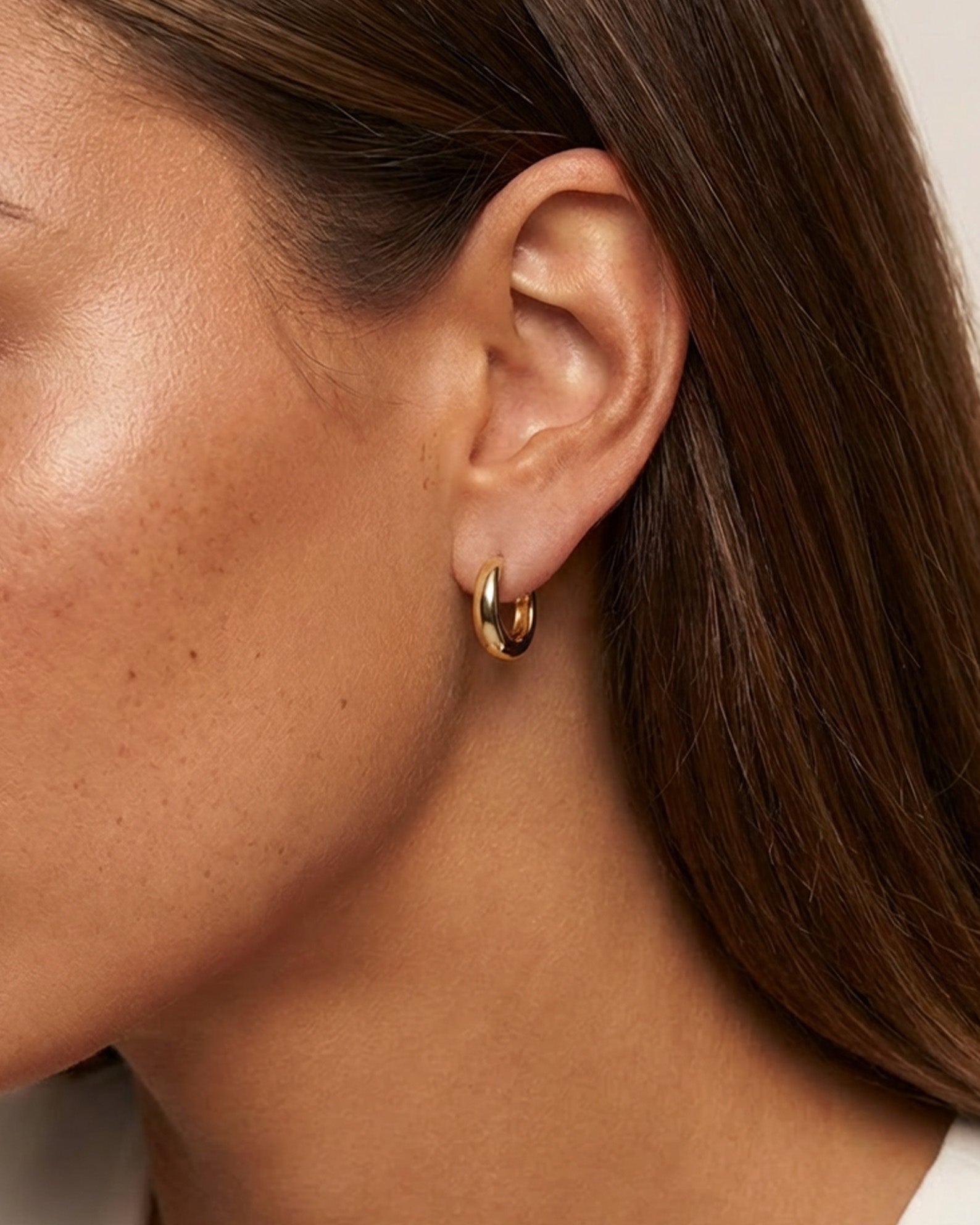 Boucles d'oreilles créoles à charnière