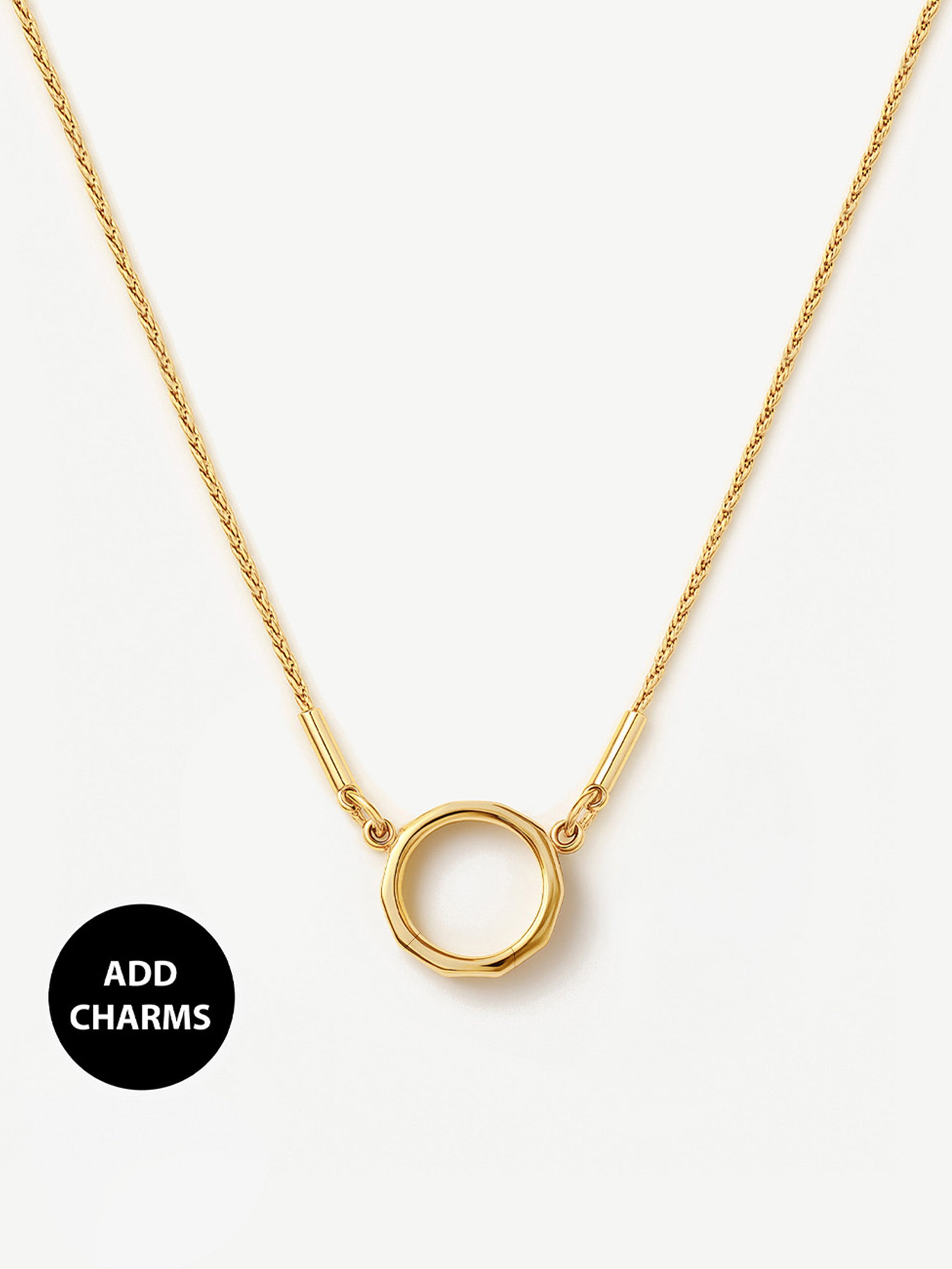 Collier à chaîne fine pour breloques (fermoir en O)