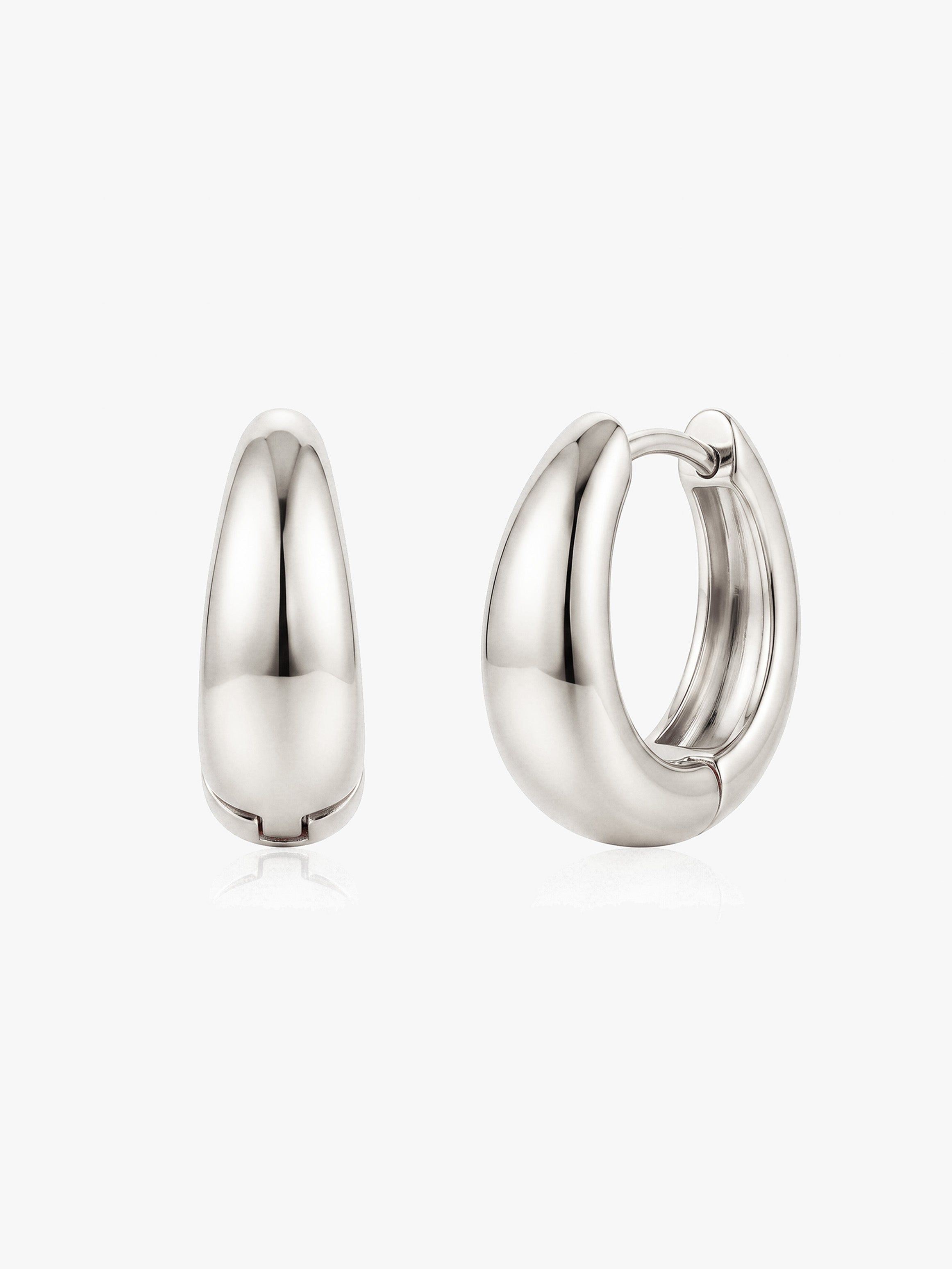 Boucles d'oreilles créoles à charnière