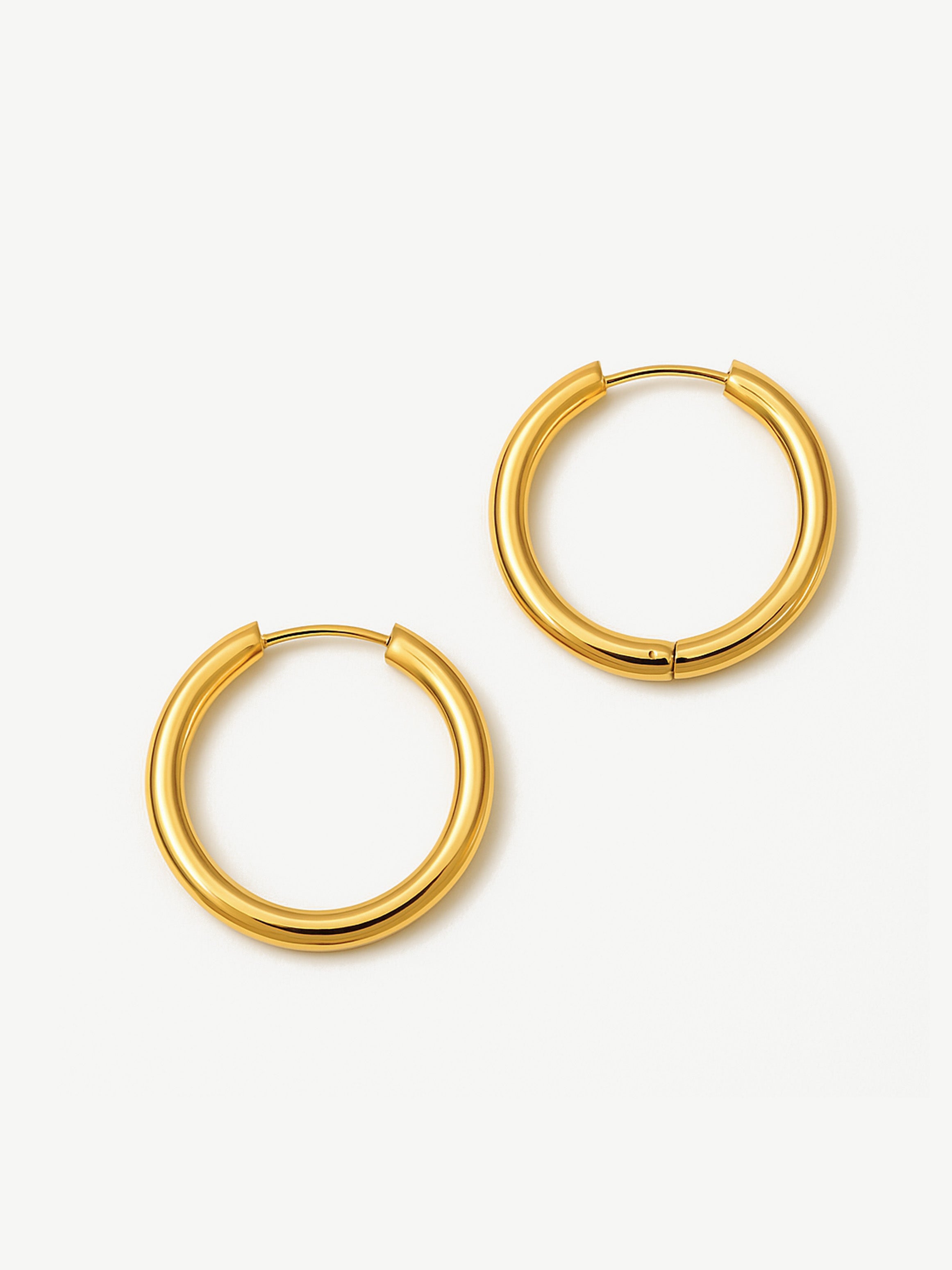 Solid Hoop Earrings For Charms - 24mm