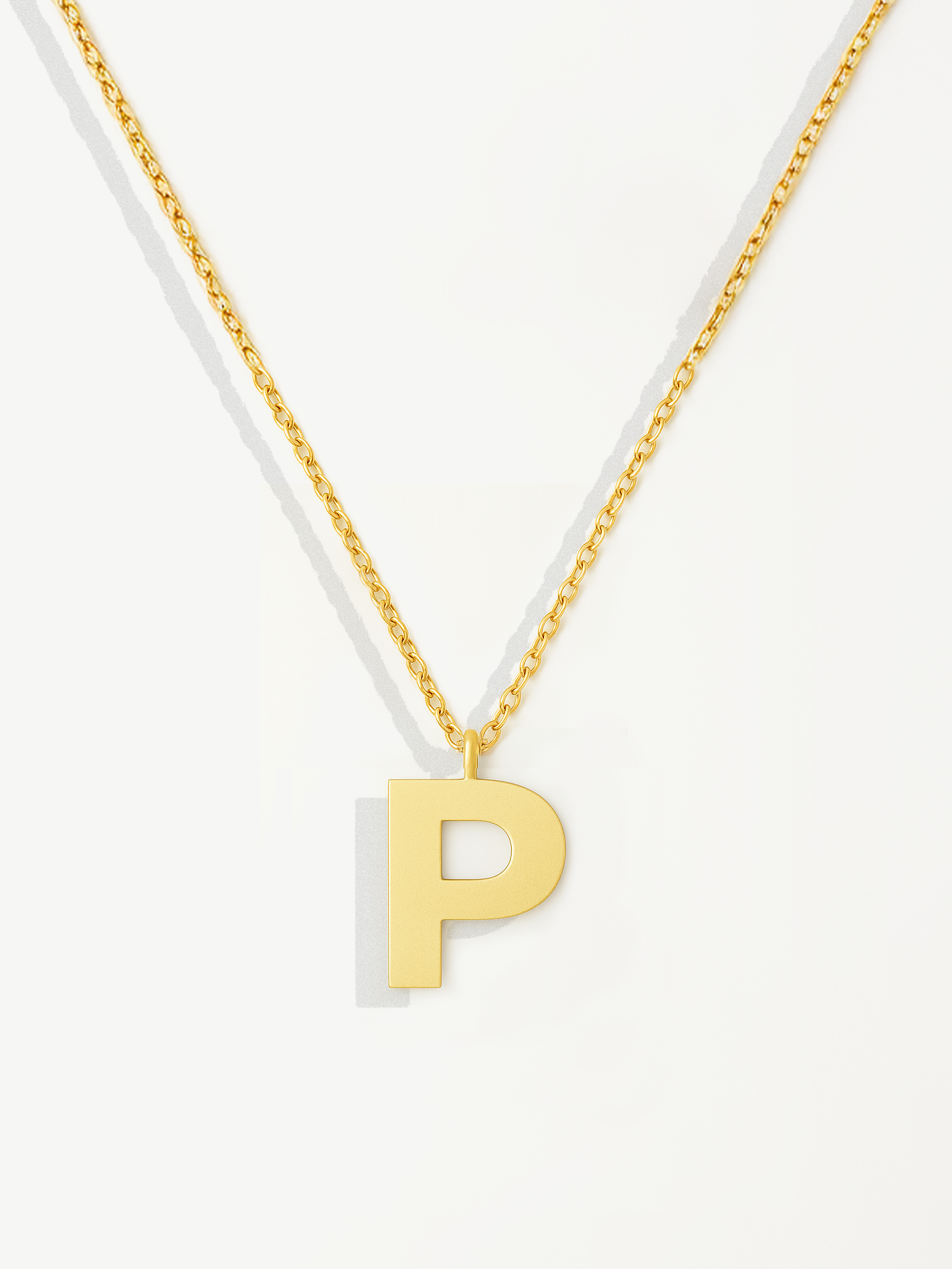 Collier pendentif initial