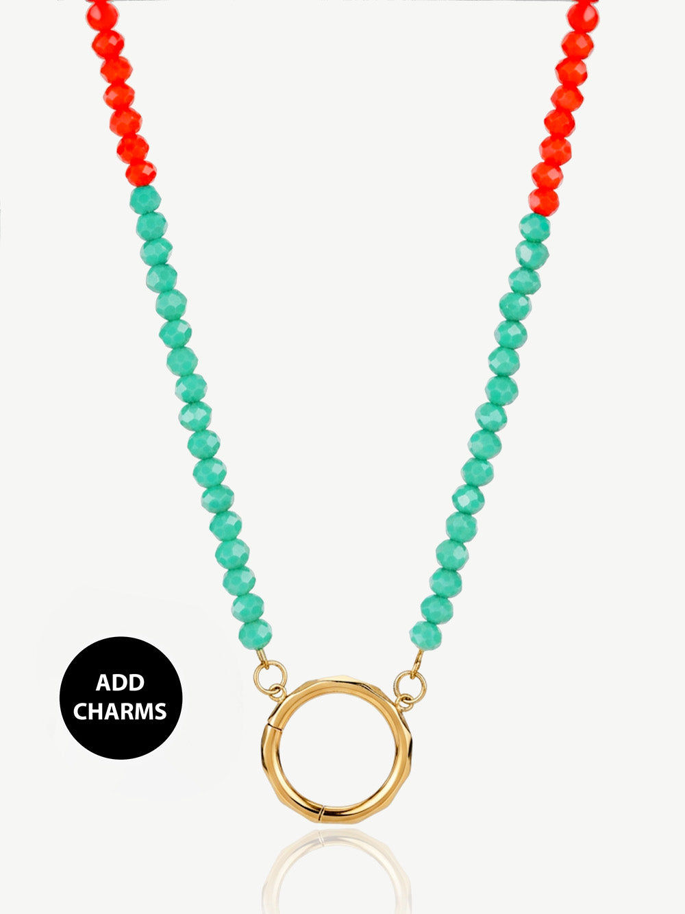 Pastel Bead Necklace For Charms (O Clasp)