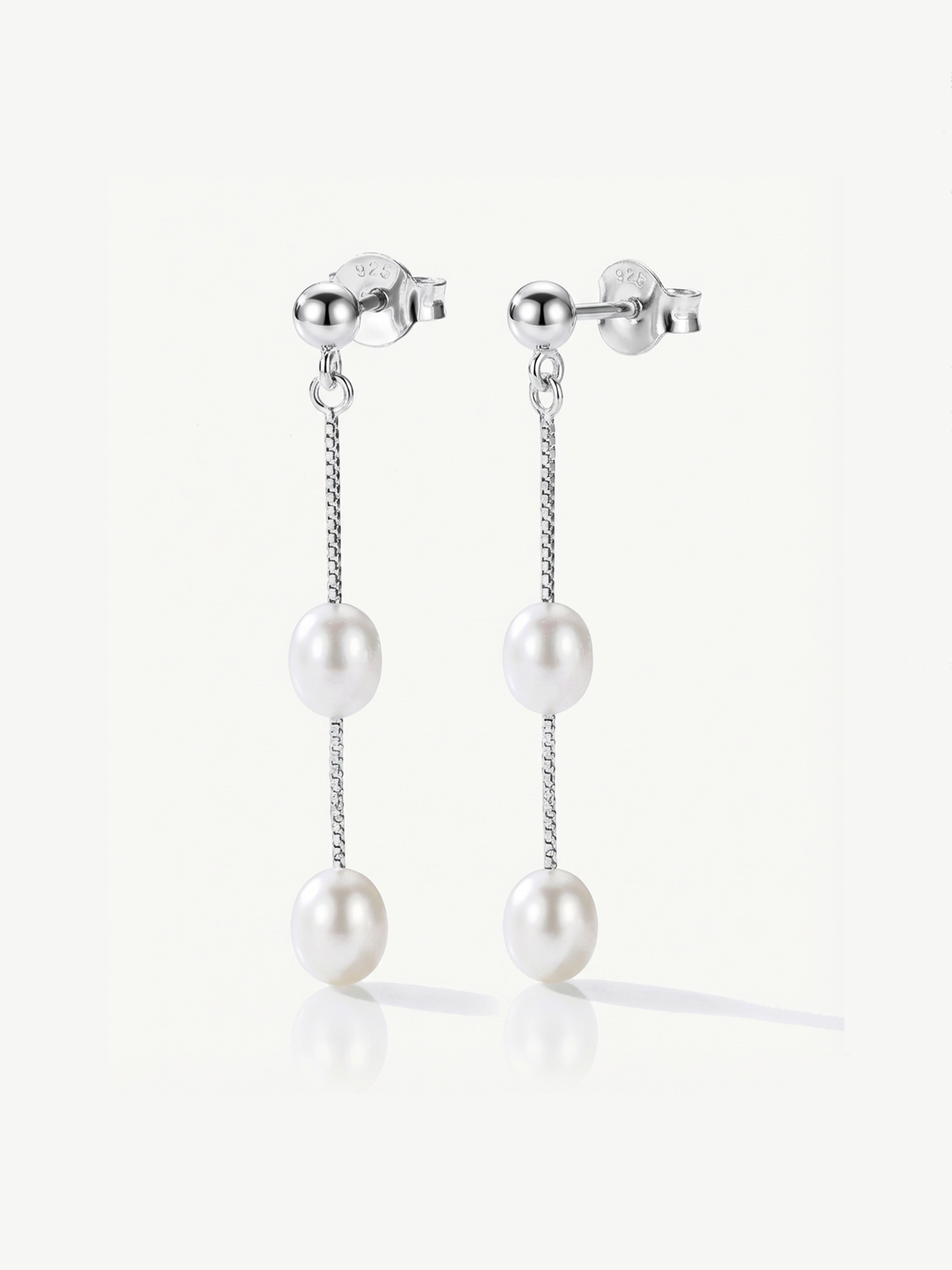 Pearl Chain Earrings
