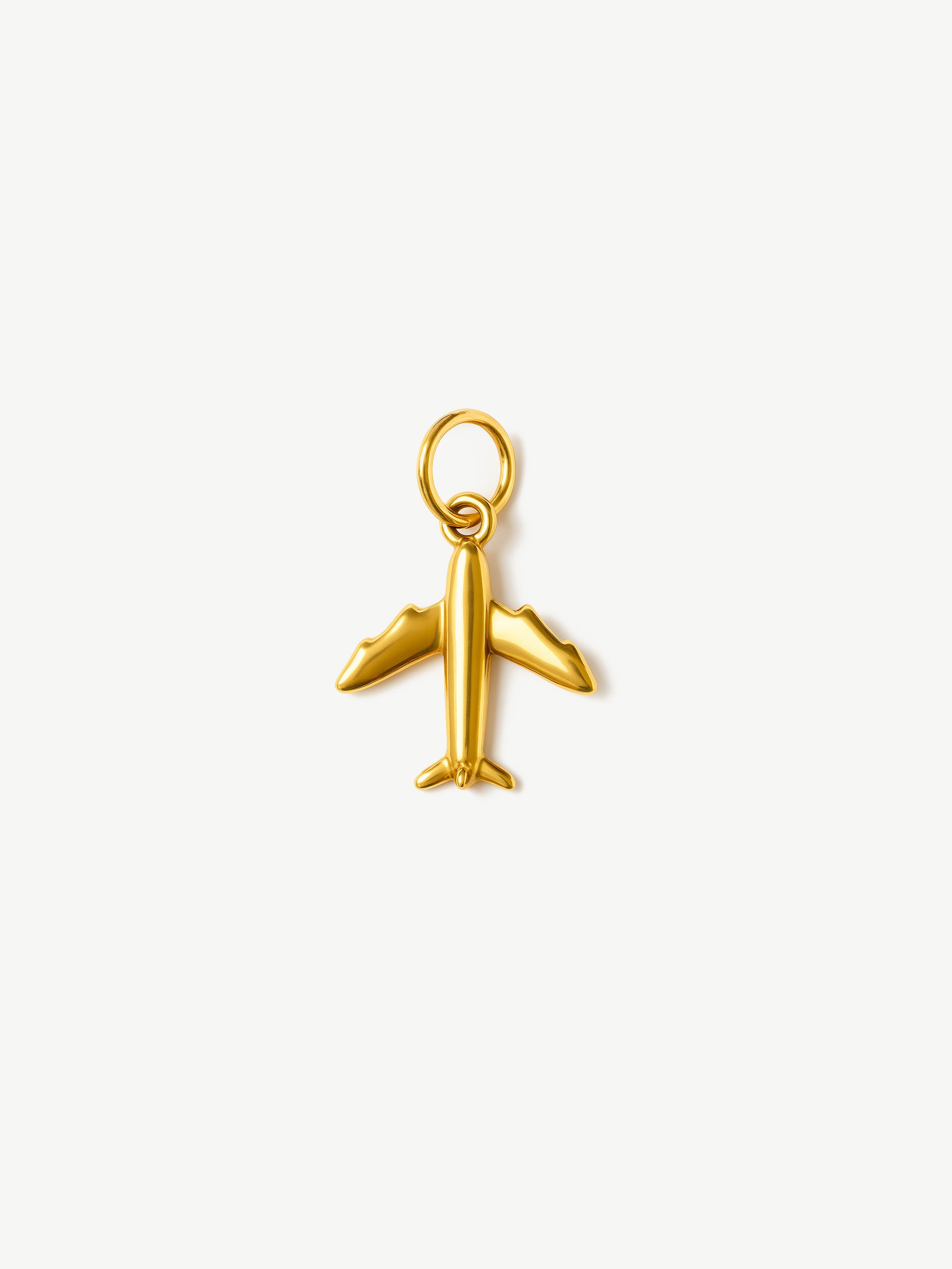 Breloque avion en or (minuscule)