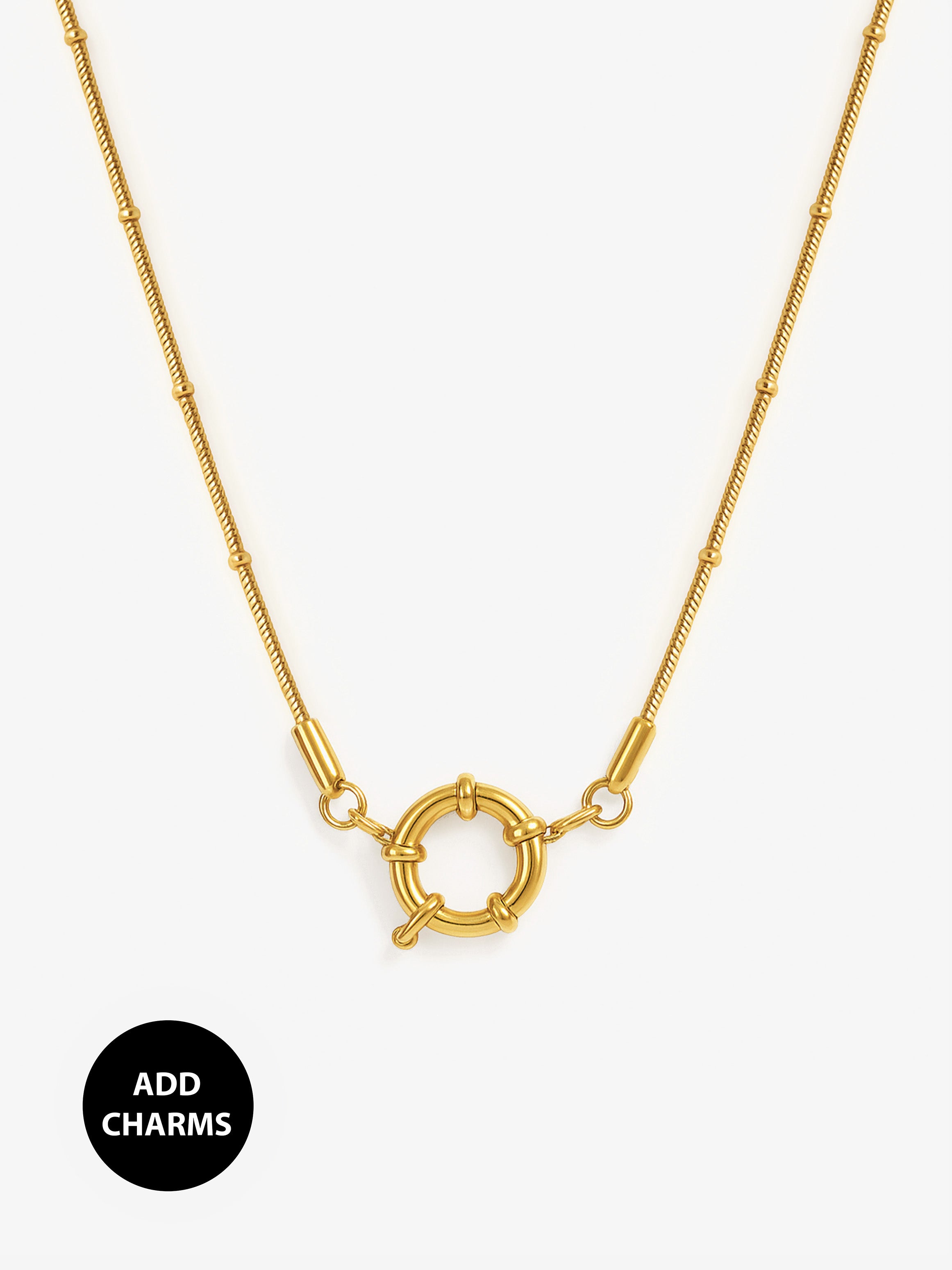 Collier chaîne satellite pour breloques