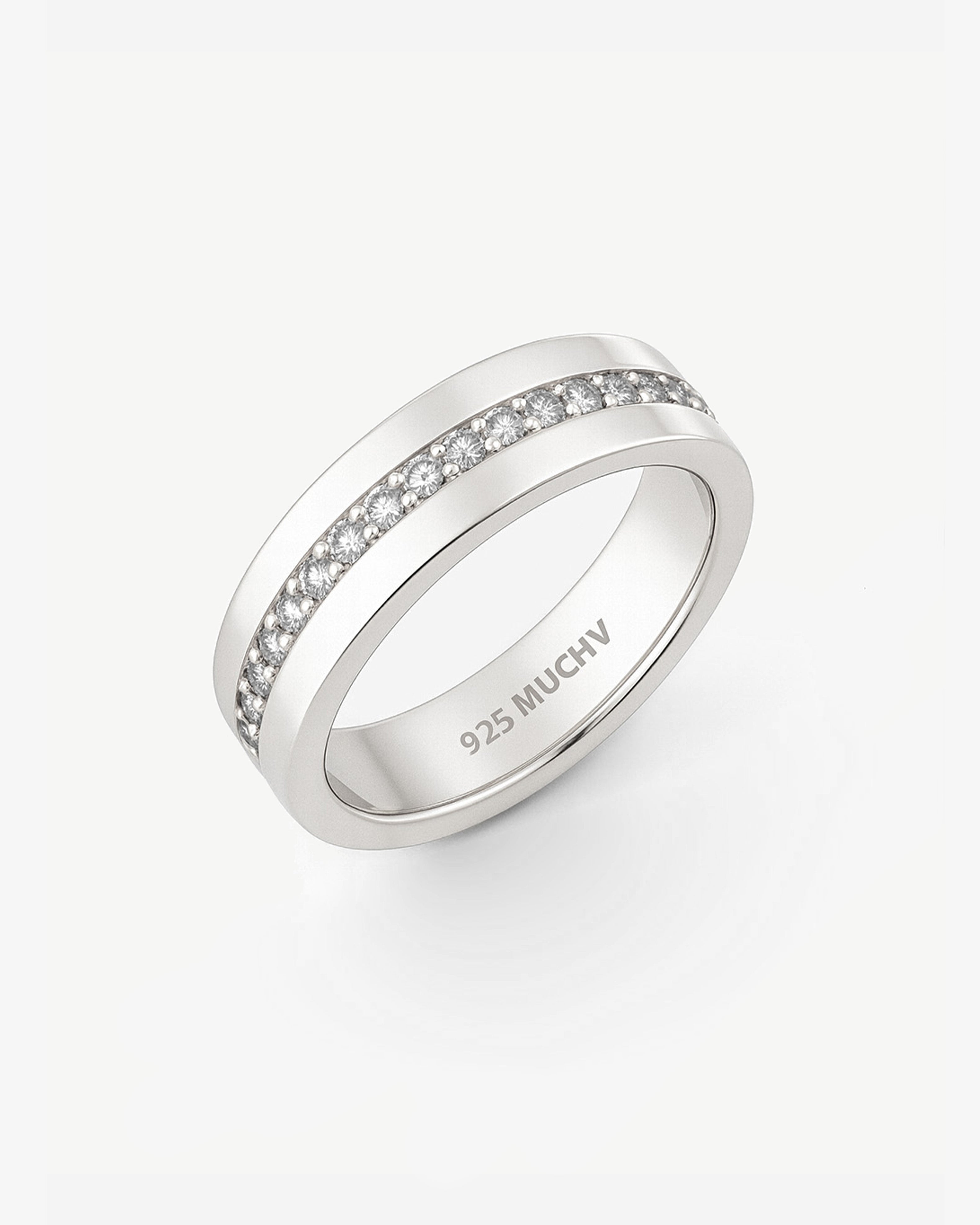 Bague épaisse pour cigare avec pierres