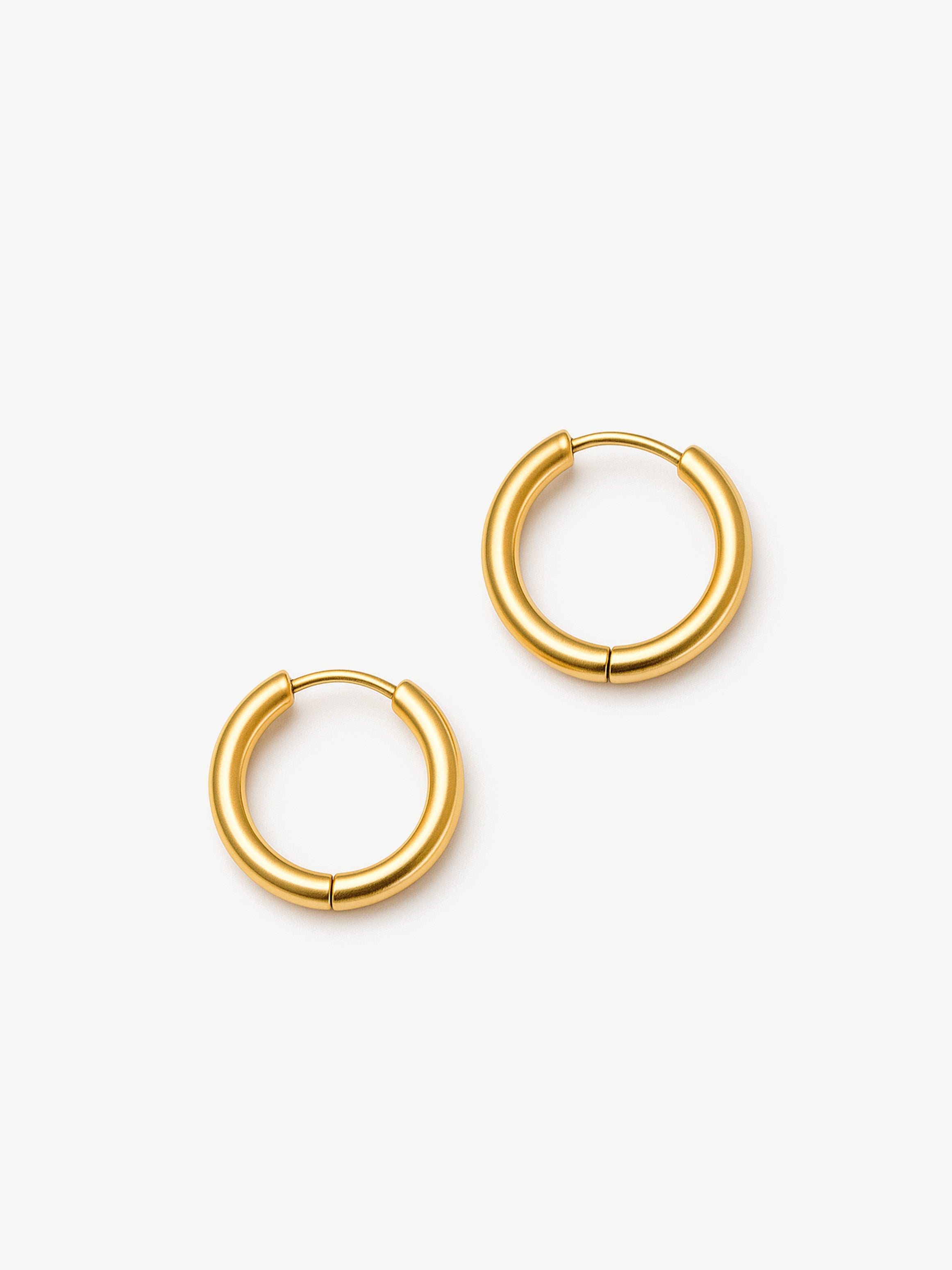 Solid Hoop Earrings For Charms - 18mm