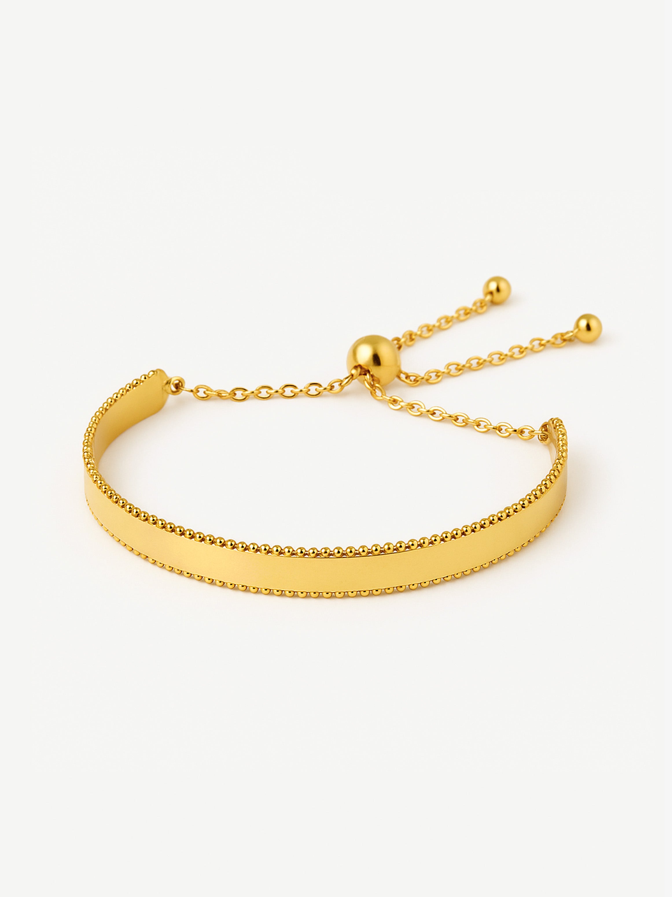 Adjustable Bobble Bangle Bracelet