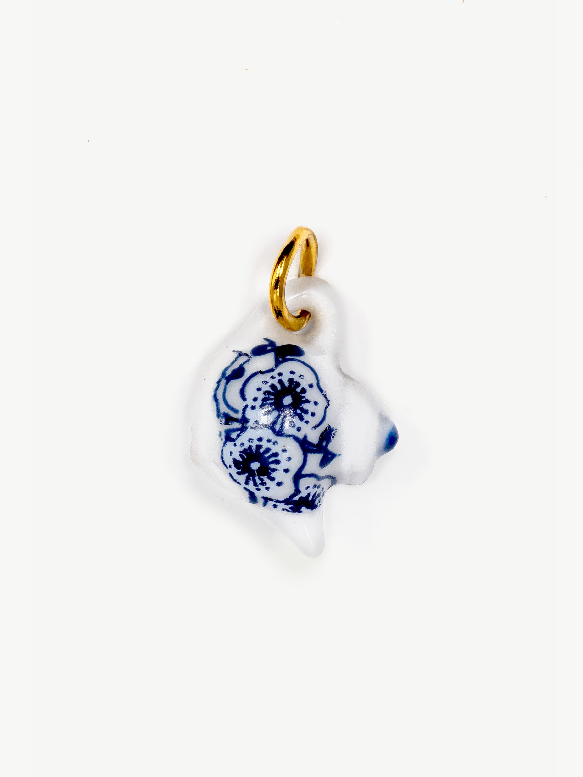 Breloque théière en porcelaine (grande)