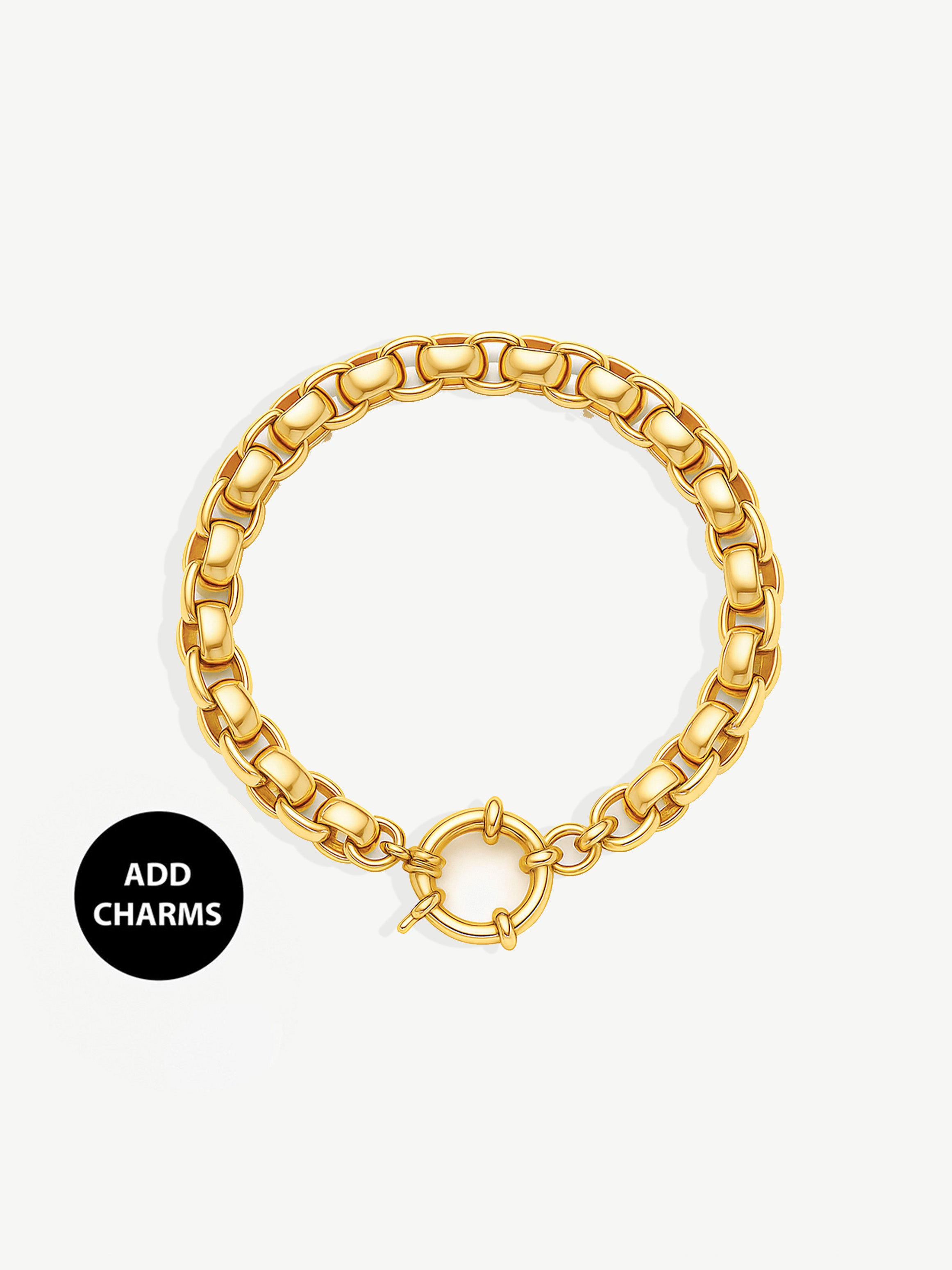 Bracelet chaîne Belcher pour breloques