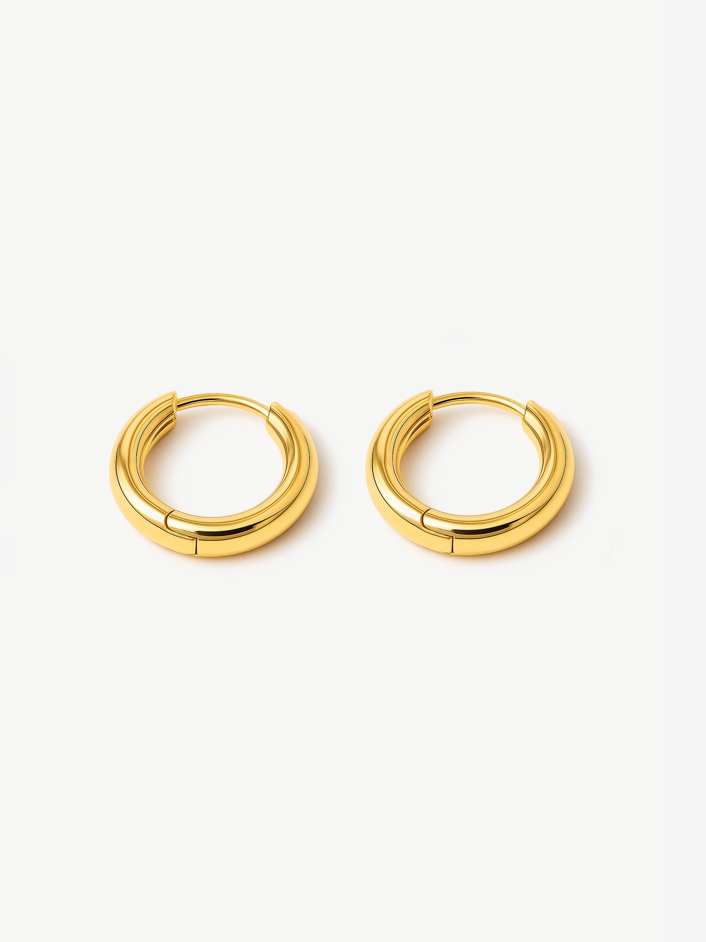 Solid Huggie Hoop Earrings For Charms - 1.2cm