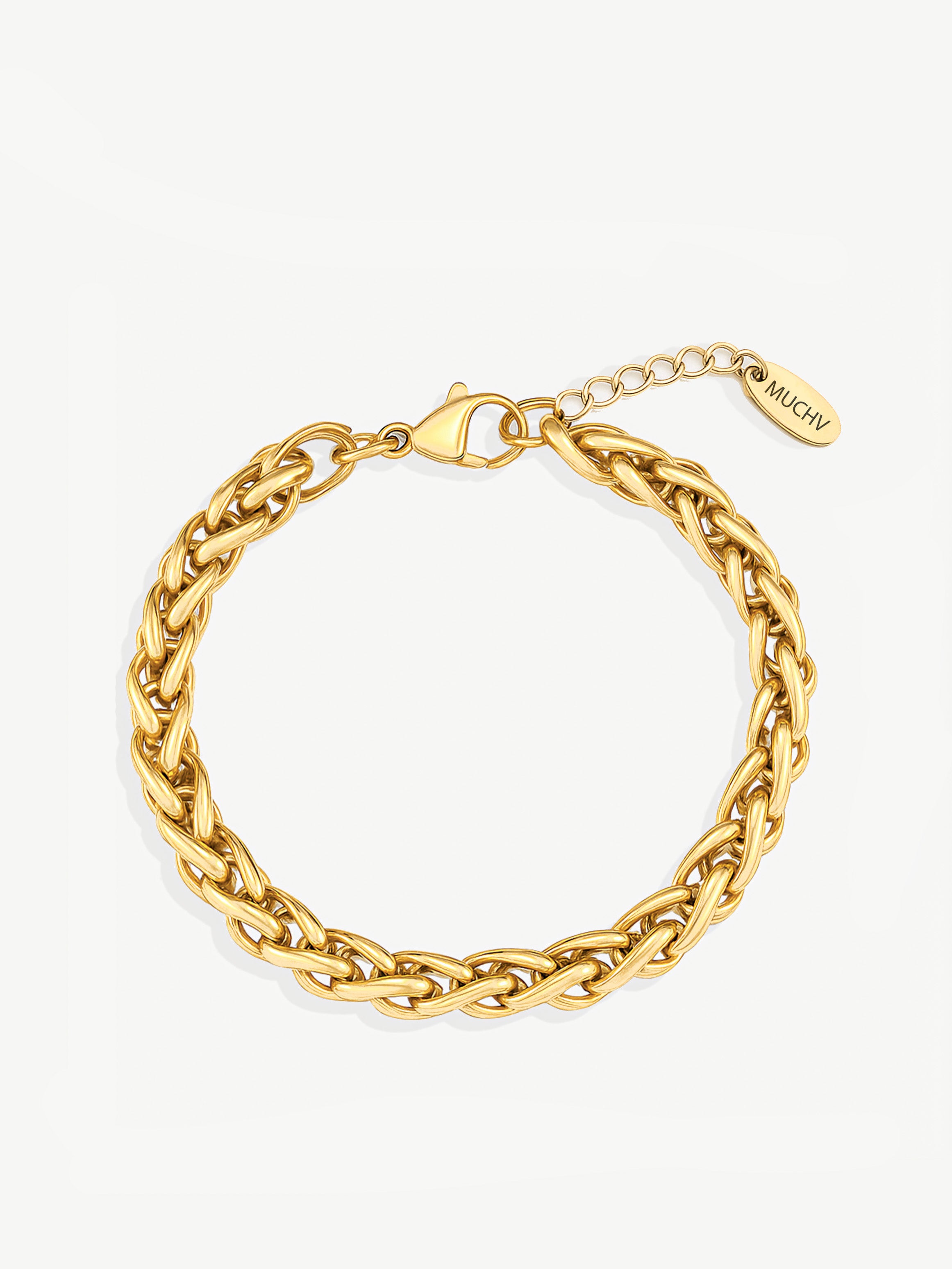 Bracelet à chaîne torsadée