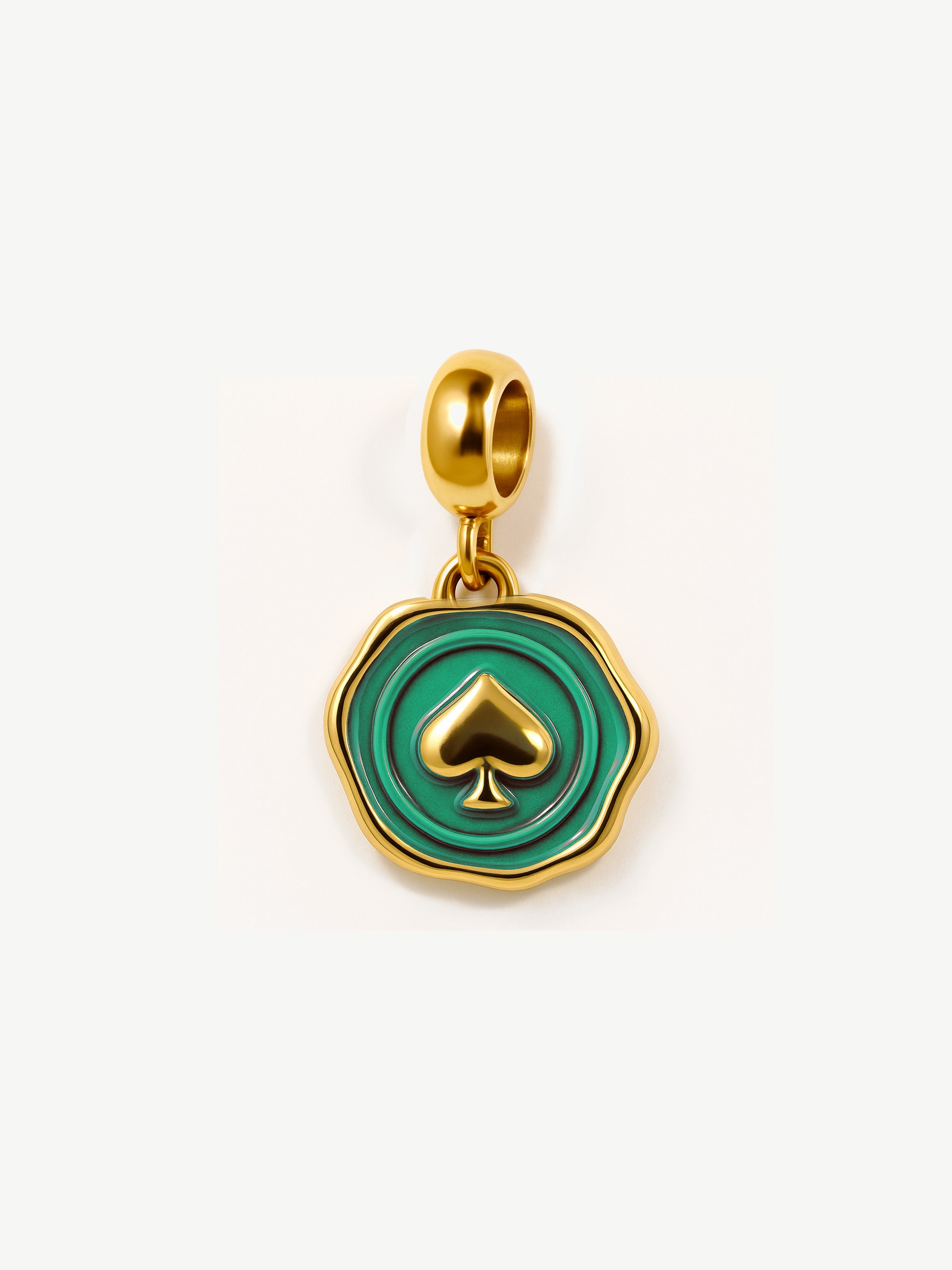Turquoise Spade Charm (Small)